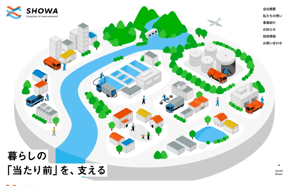 株式会社昭和工業のファーストビュー（PC）